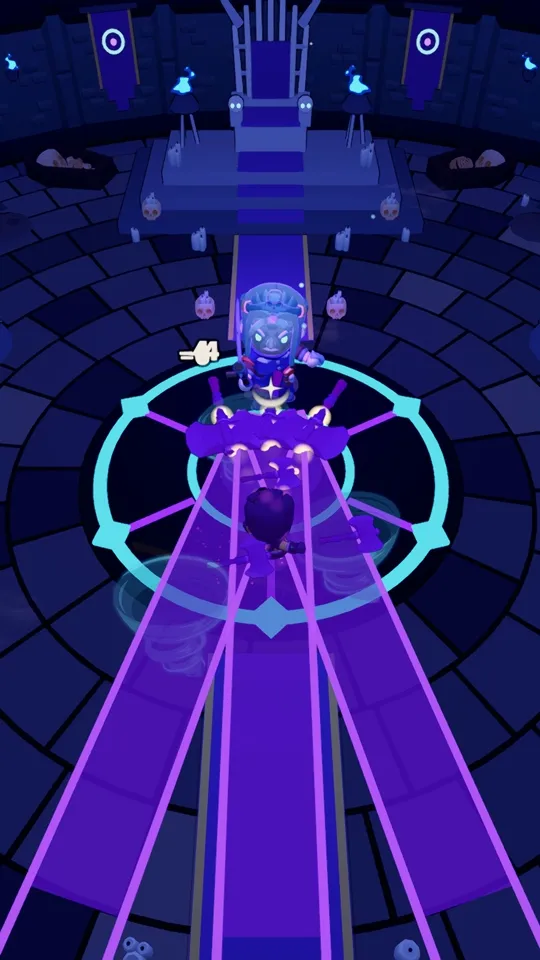 Facing Malgrim in his throne room